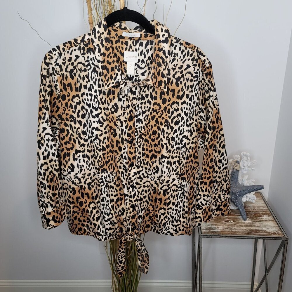Chico's‎ Button Down Womens 2 (Large)